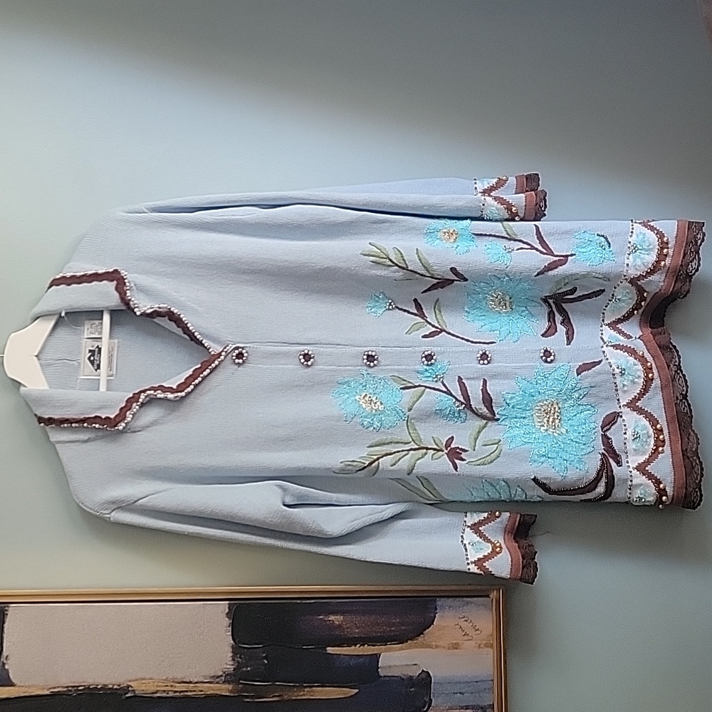 Storybook Cardigan Sweater Size 1x